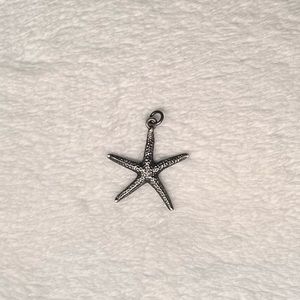 Retired James Avery Starfish Pendant - sterling silver/candle holder engraving